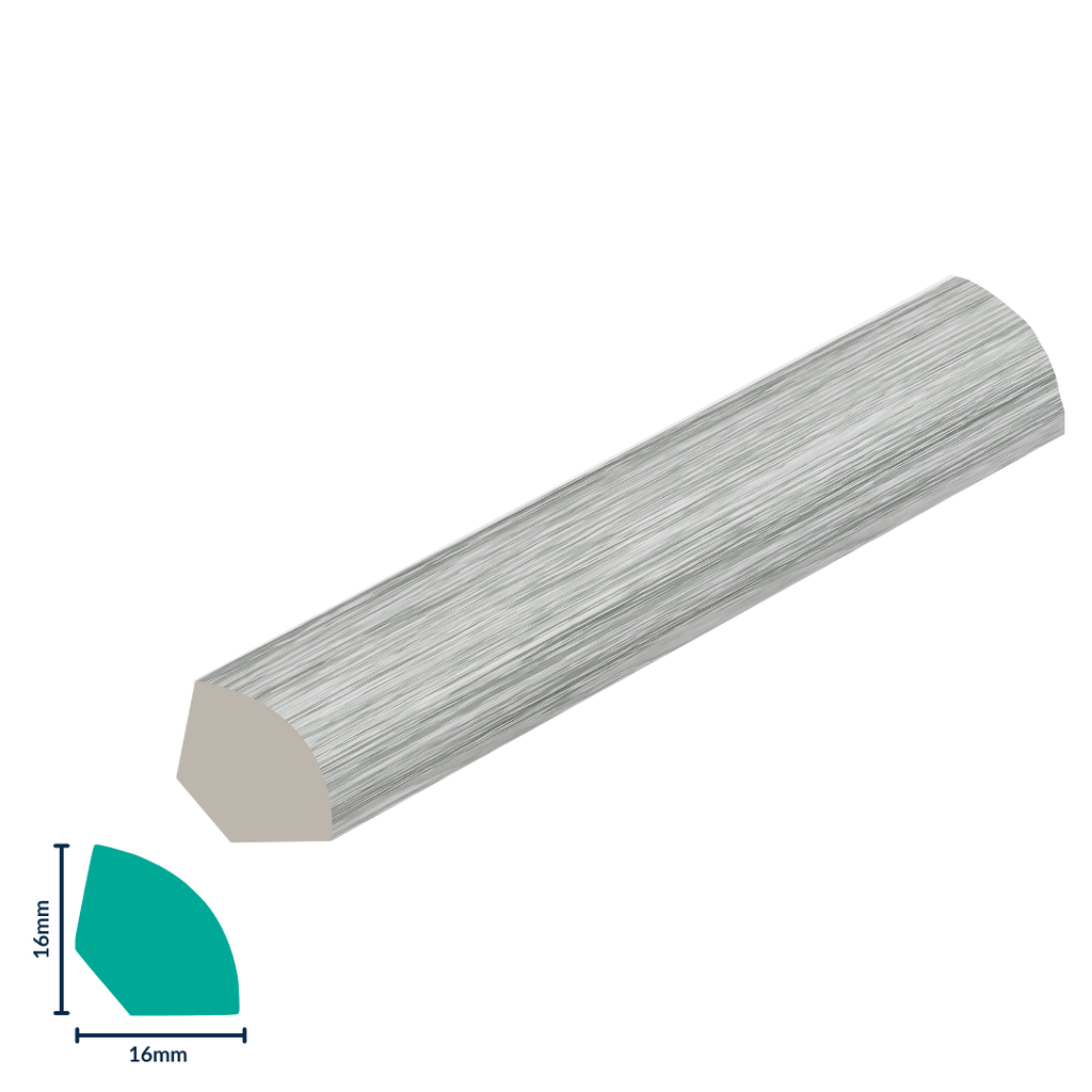 HDPS Quarter Round H 16 X W 16 X L 2700mm Dove Grey 