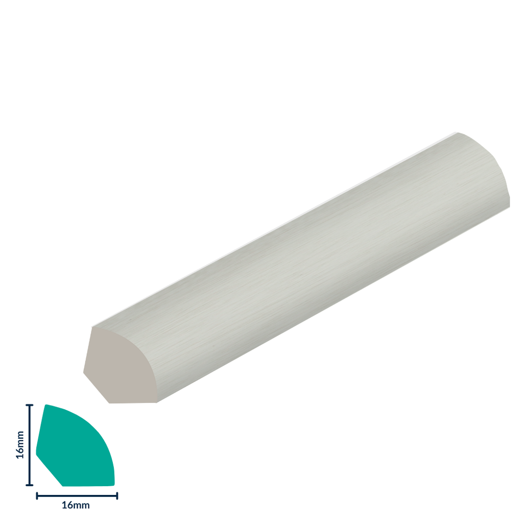 HDPS Quarter Round H 16 X W 16 X L 2700mm Poplar 