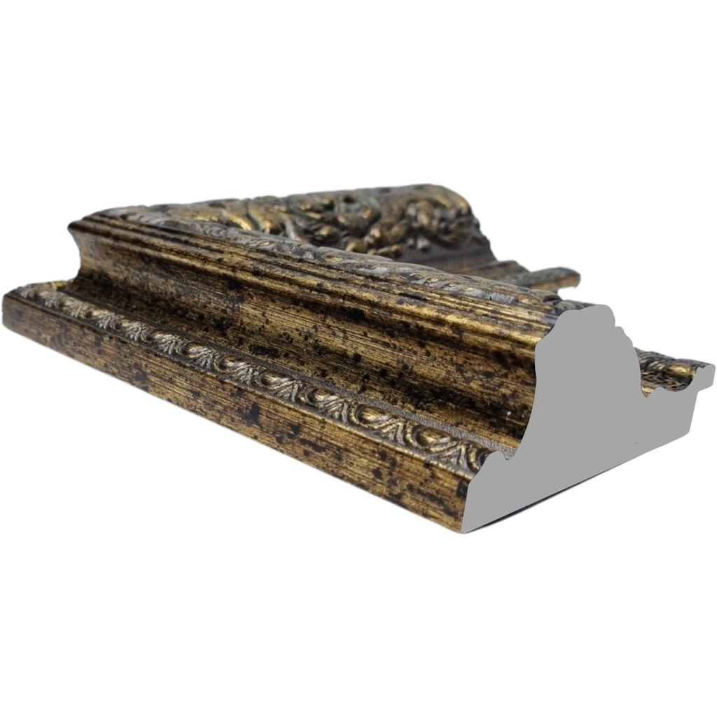PS MOULDING W 108 X H 46 X L 2900MM ANTIQUE GOLD