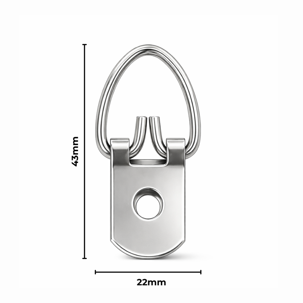 Hanger 1 Hole Strap Ams 22X43mm 100 Pack Silver﻿