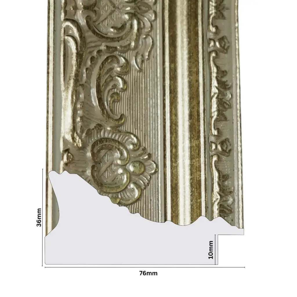 PS Moulding W 76 X H 36 X L 2900mm Antique Gold
