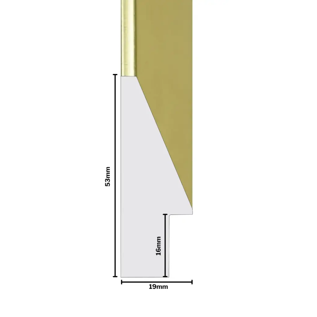 PS Moulding W 18 X H 53 X L 2900mm Gold