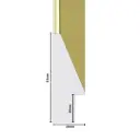 PS Moulding W 18 X H 53 X L 2900mm Gold