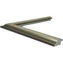 Q-Moulding W 30 X H 15 X L 2900mm Gold & Silver