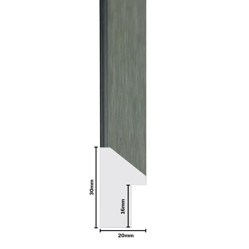 PS Moulding W 20 X H 30 X L 2900mm Grey