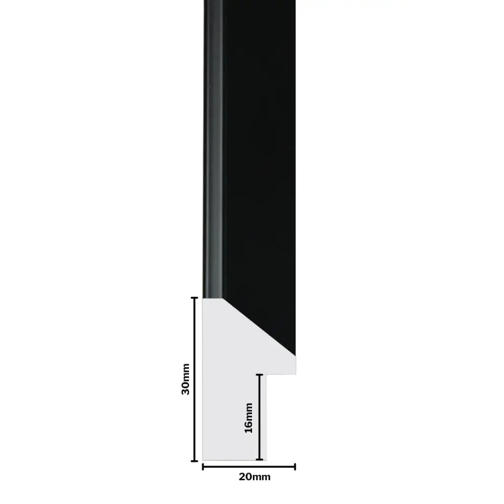 PS Moulding W 20 X H 30 X L 2900mm Black