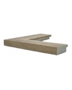 PS Moulding W 54 X H 19 X L 2900mm Weatherwood