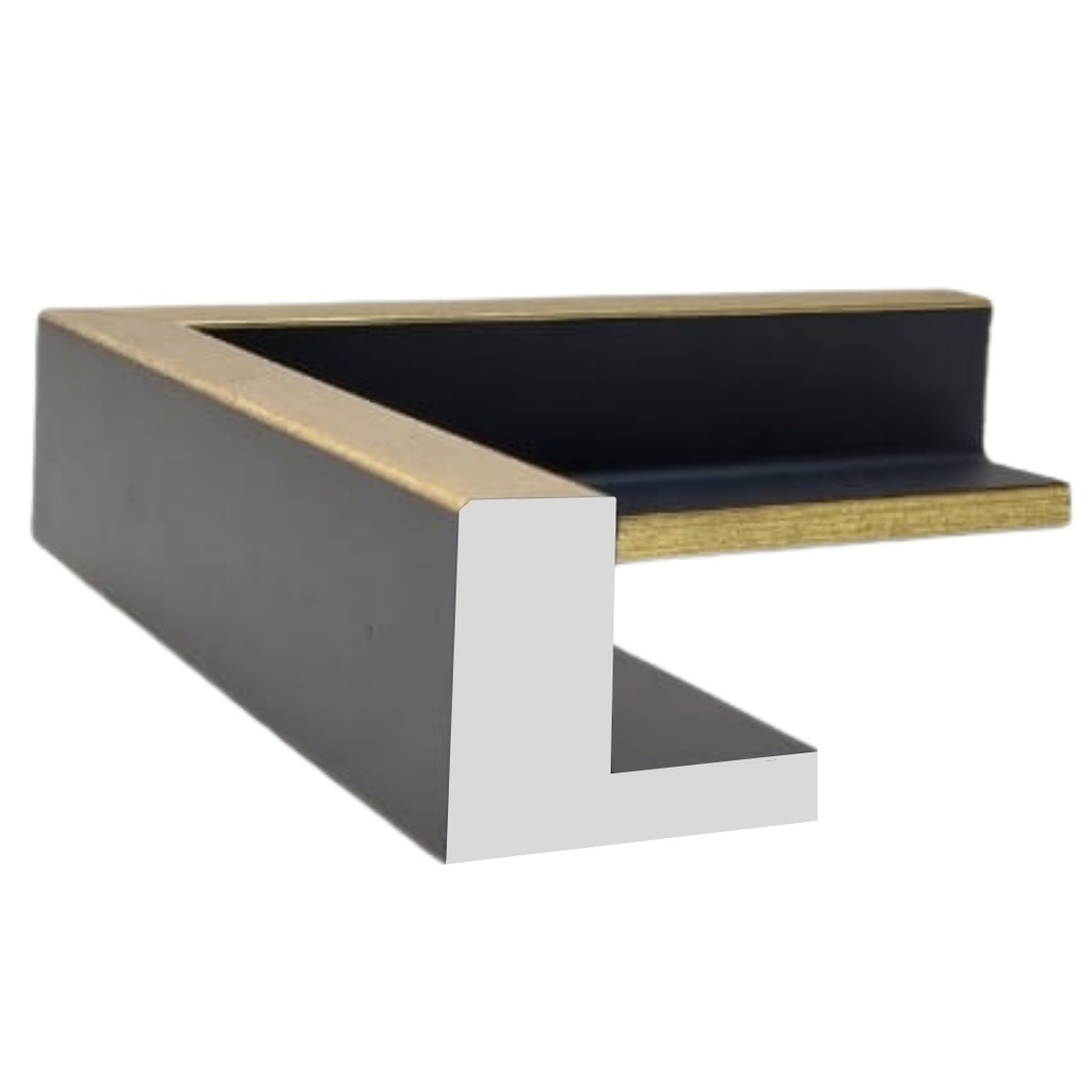 PS Moulding W 52 X H 45 X L 2900mm Gold (Canvas Floater 33mm) Dual Face 10/20mm