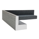 PS Moulding W 52 X H 45 X L 2900mm Light Grey (Canvas Floater 33mm) Dual Face 10/20mm