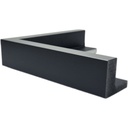 PS MOULDING W 52 X H 45 X L 2900MM BLACK & SILVER (CANVAS FLOATER 33MM) DUAL FACE 10/20MM