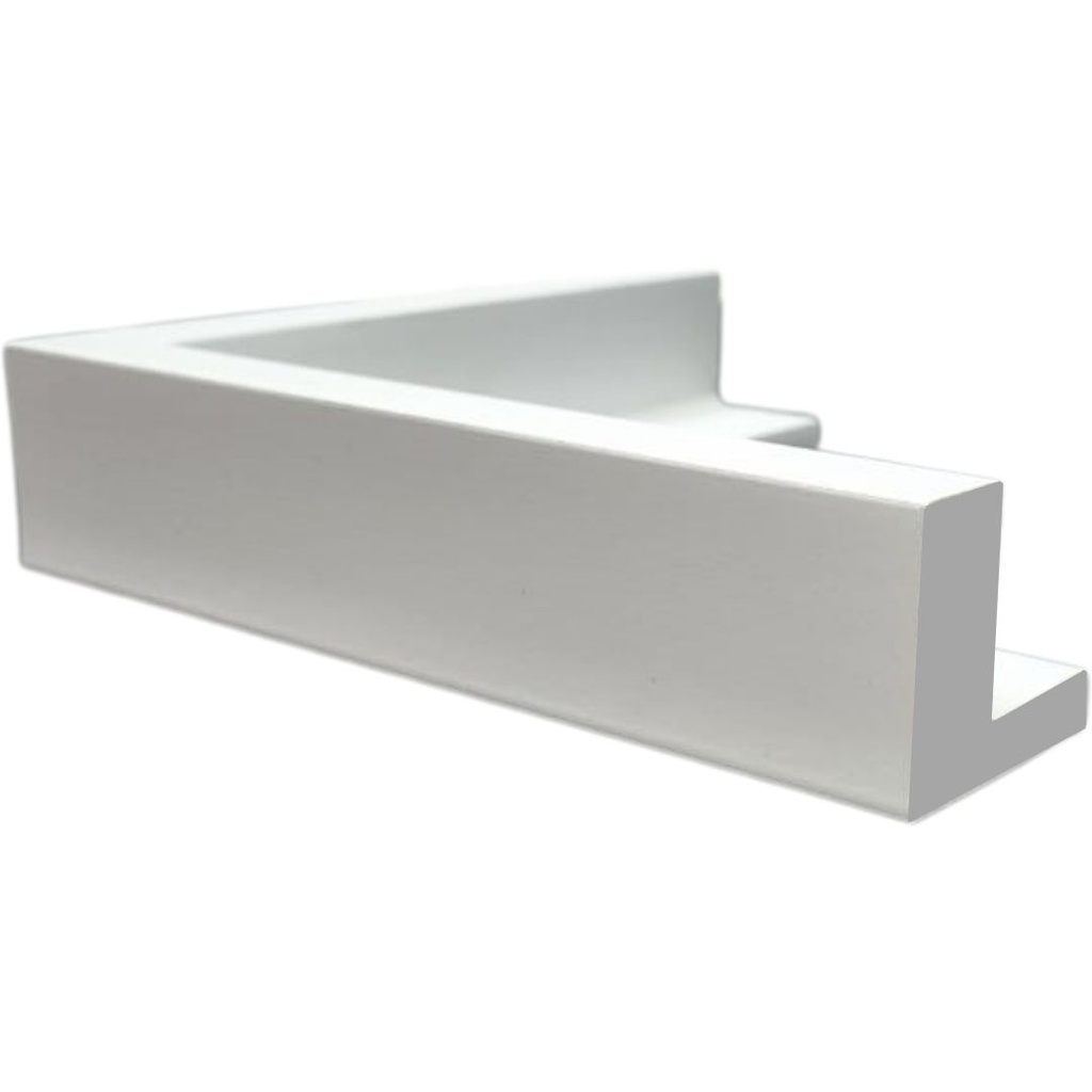 PS Moulding W 52 X H 45 X L 2900mm White (Canvas Floater 33mm) Dual Face 10/20mm