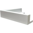 PS MOULDING W 52 X H 45 X L 2900MM WHITE (CANVAS FLOATER 33MM) DUAL FACE 10/20MM