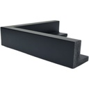PS MOULDING W 52 X H 45 X L 2900MM BLACK (CANVAS FLOATER 33MM) DUAL FACE 10/20MM