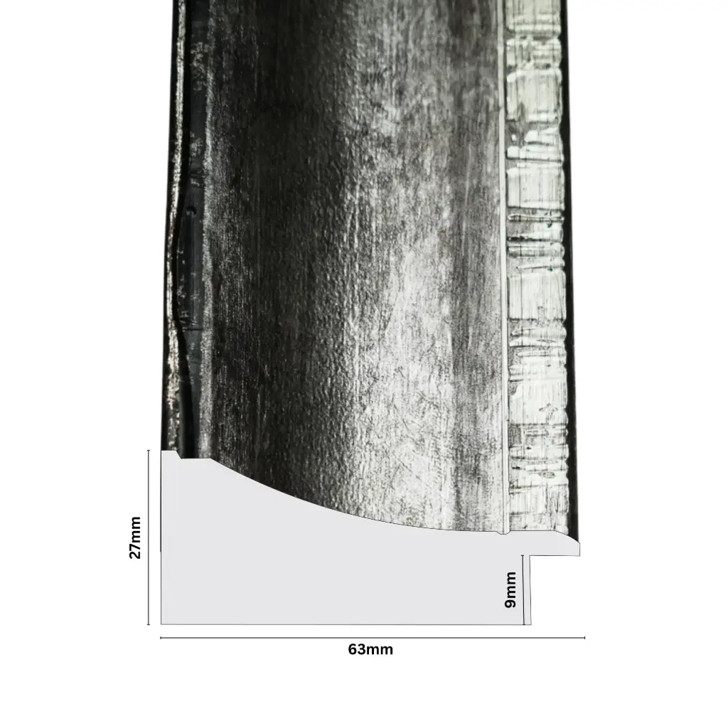 PS Moulding W 63 X H 27 X L 2900mm Pewter