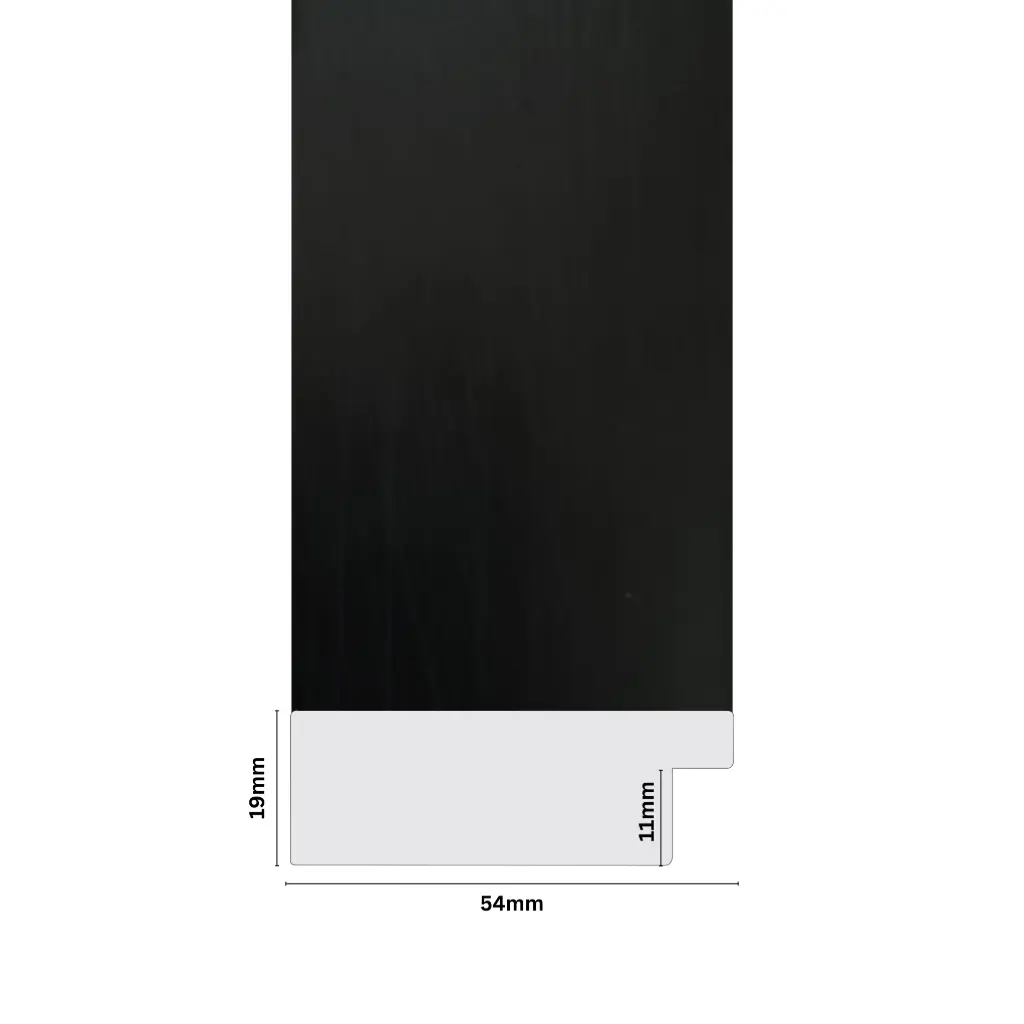 PS Moulding W 54 X H 19 X L 2900mm Black