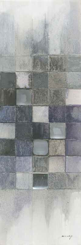 Oil on Canvas - Abstract Squares (1500x500)