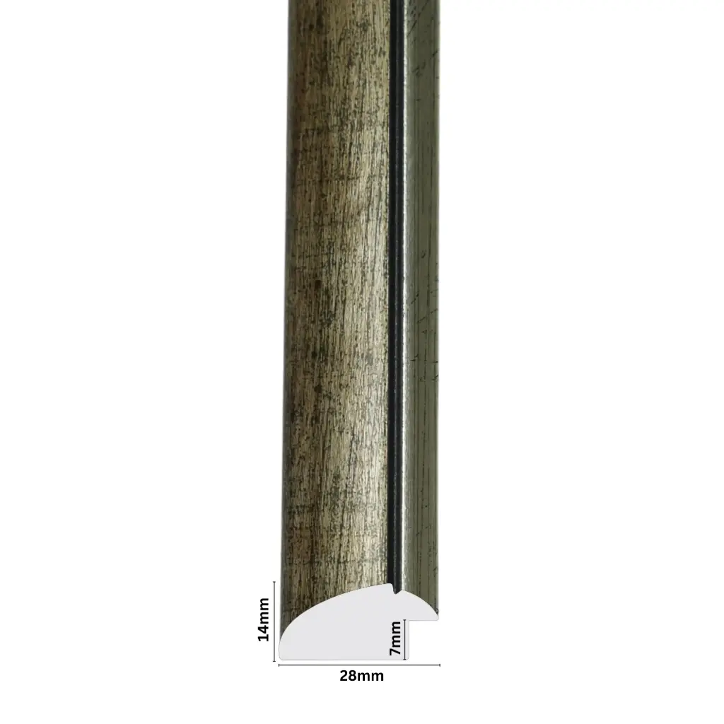 PS Moulding W 28 X H 14 X L 2900mm Silver