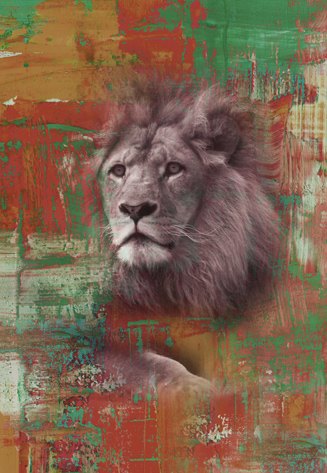 AS290 - ABSTRACT LION (1220 X 813)
