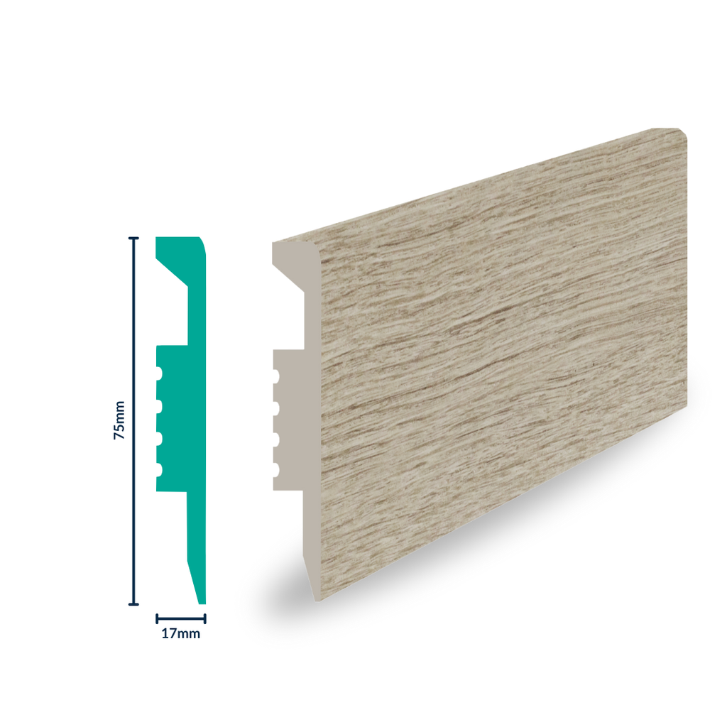 HDPS Skirting H 75 X W 17 X L 2700mm Vinatge Pine