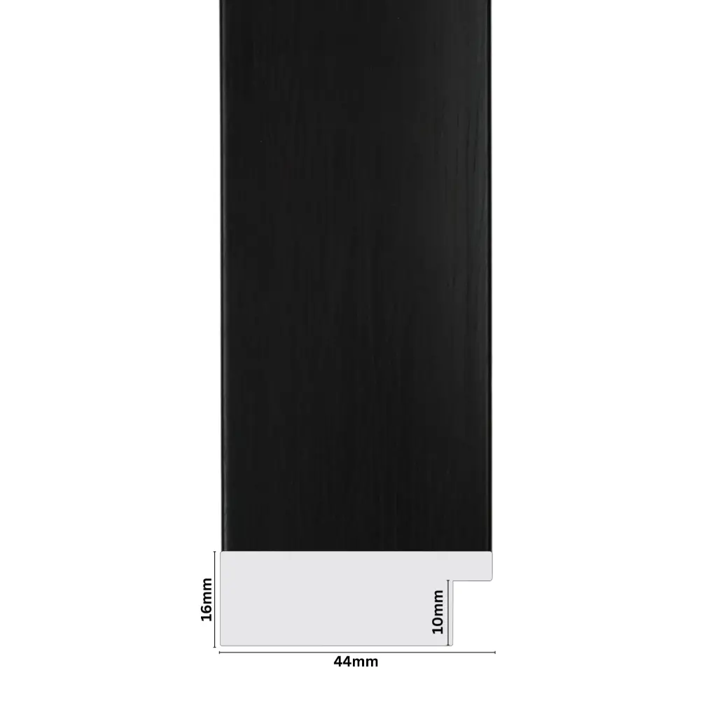 PS Moulding W 44 X H 16 X L 2900mm Black