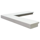 PS MOULDING W 44 X H 16 X L 2900MM WHITE 