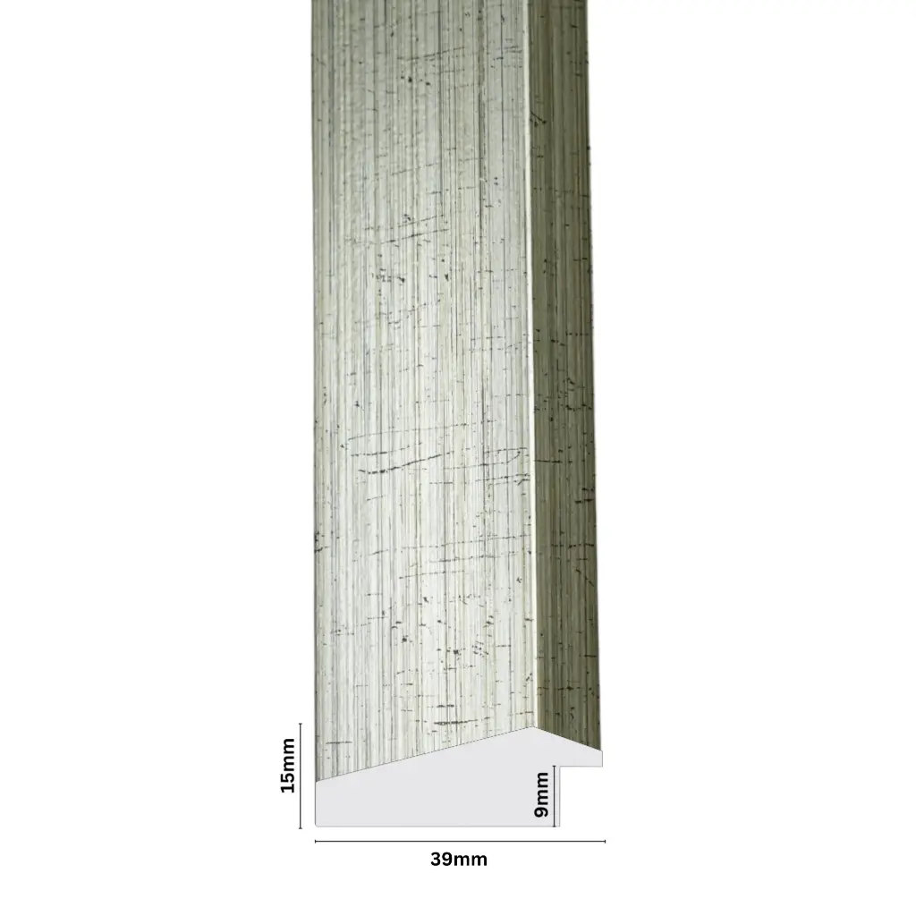 PS Moulding W 39 X H 15 X L 2900mm Silver