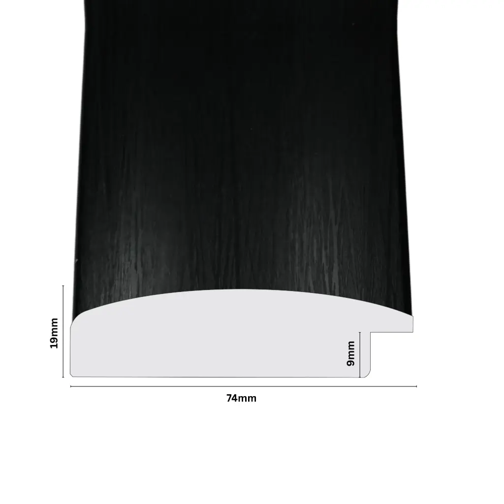 PS Moulding W 74 X H 19 X L 2900mm Black
