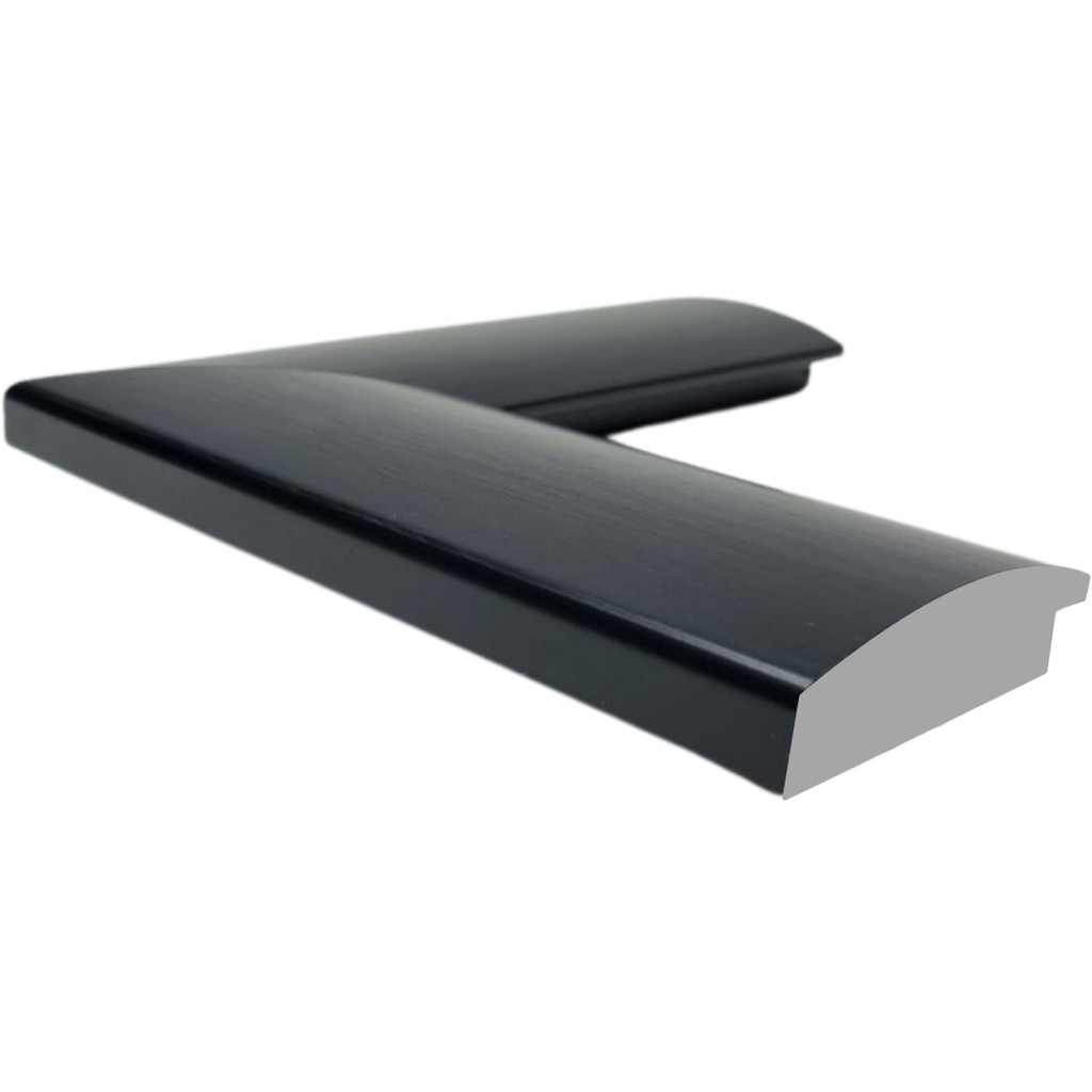 PS Moulding W 74 X H 19 X L 2900mm Black