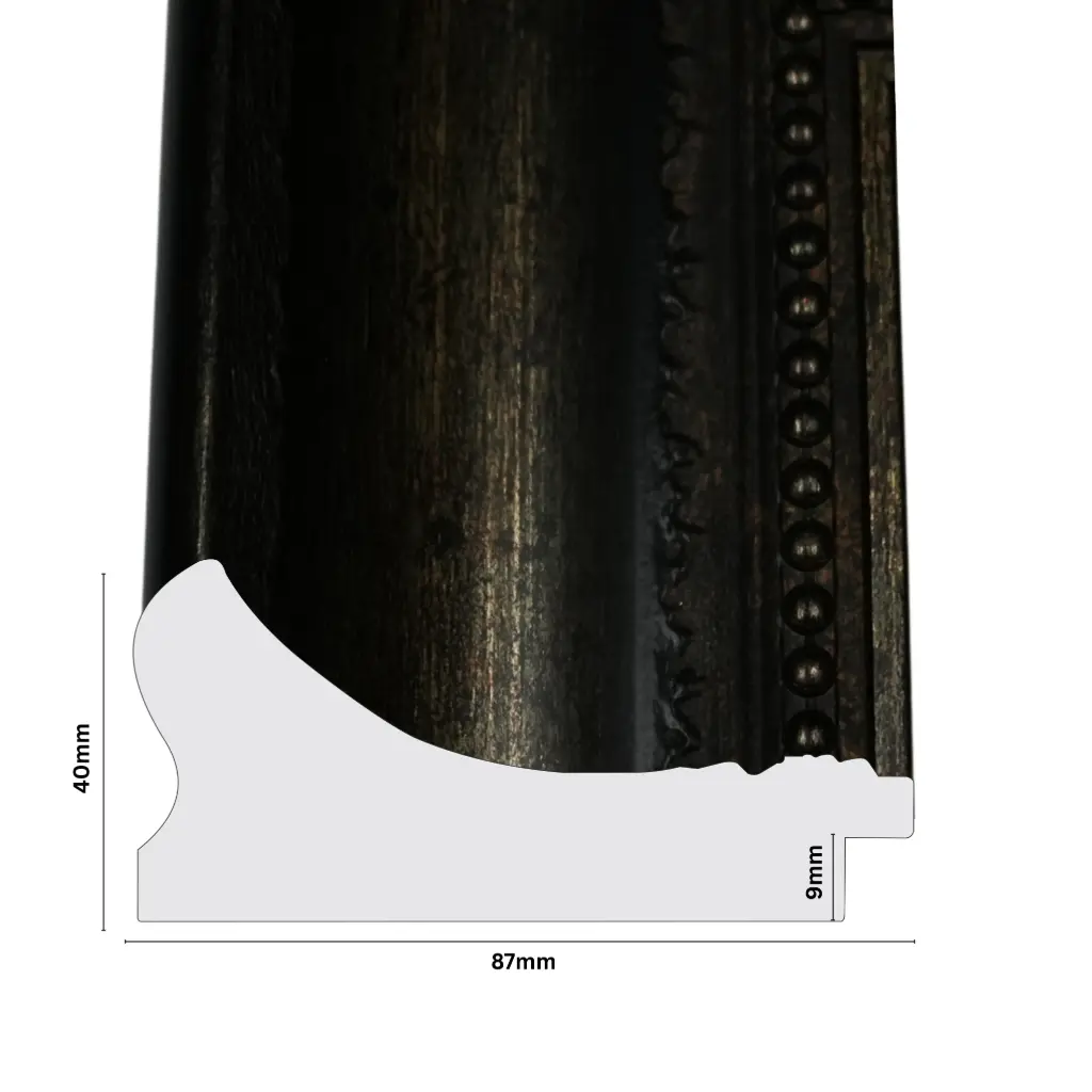 PS Moulding W 87 X H 40 X L 2900mm Dark Bronze