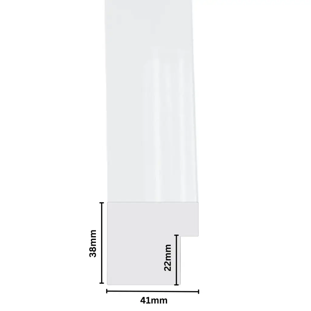 PS Moulding W 41 X H 38 X L 2900mm Gloss White