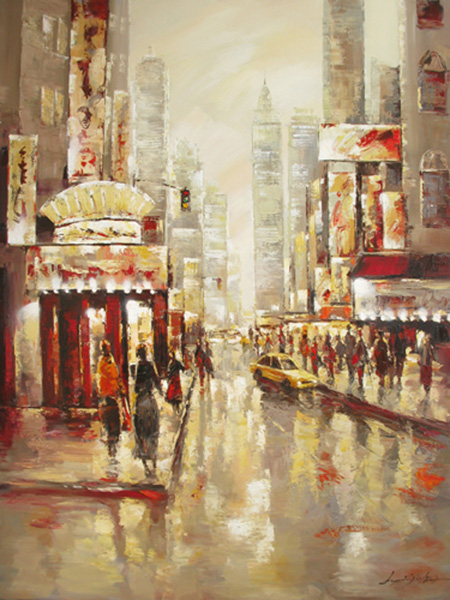 Print On Canvas Street Scene 1500X2000mm