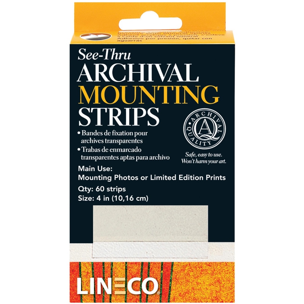 Tape Conservation Self Adhesive Mounting Strips Acid Free