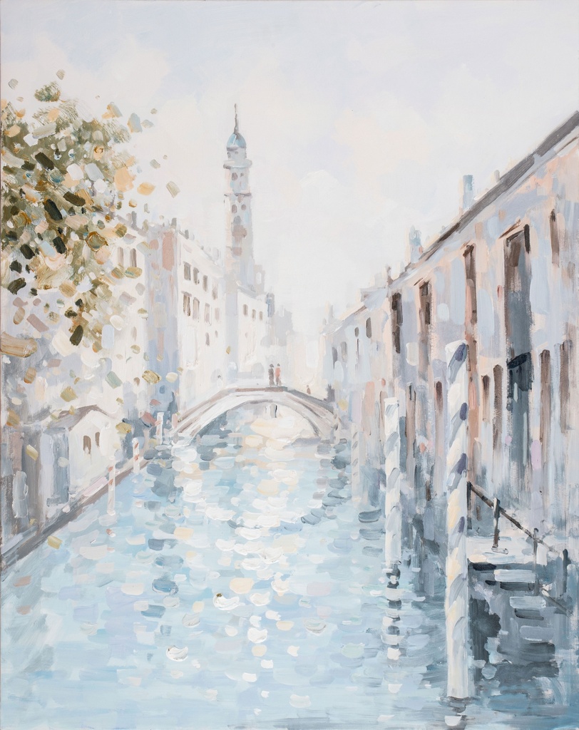 Oil On Canvas Street Scene 800X1000mm