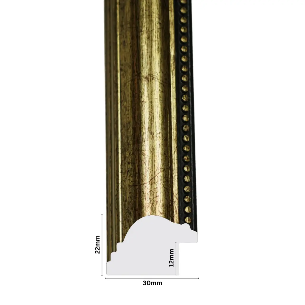 PS Moulding W 30 X H 22 X L 2900mm Antique Gold