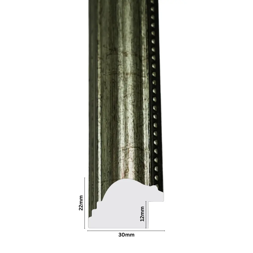 PS Moulding W 30 X H 22 X L 2900mm German Silver