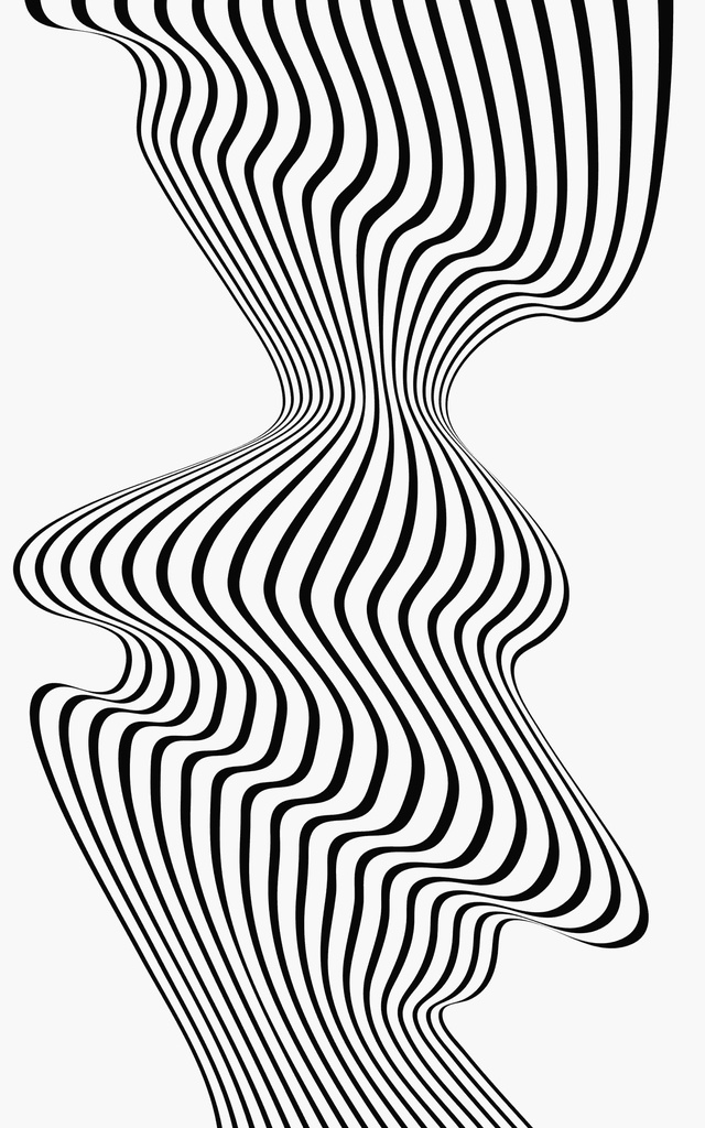 Print On Canvas Optical Art 600X900mm