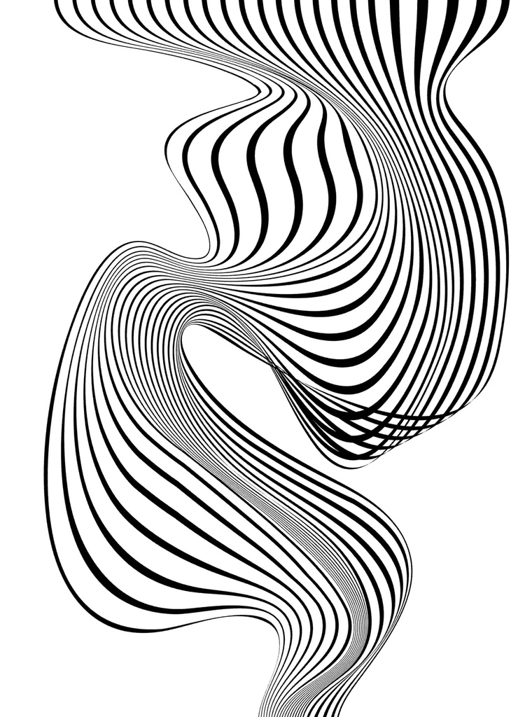 Print On Canvas Optical Art Iii 600X900mm