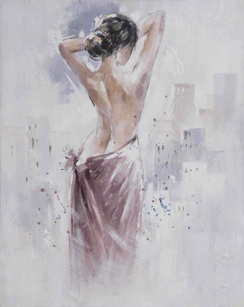 OIL ON CANVAS LADY 800X1000MM