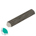 [ERP003P] HDPS Quarter Round H 16 X W 16 X L 2700mm Grey