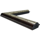 PS MOULDING W 43 X H 21 X L 2900MM SILVER & BRONZE