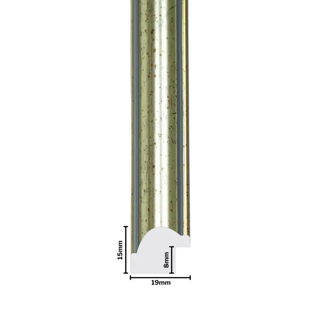 PS Moulding W 19 X H 15 X L 2900mm Gold & Silver