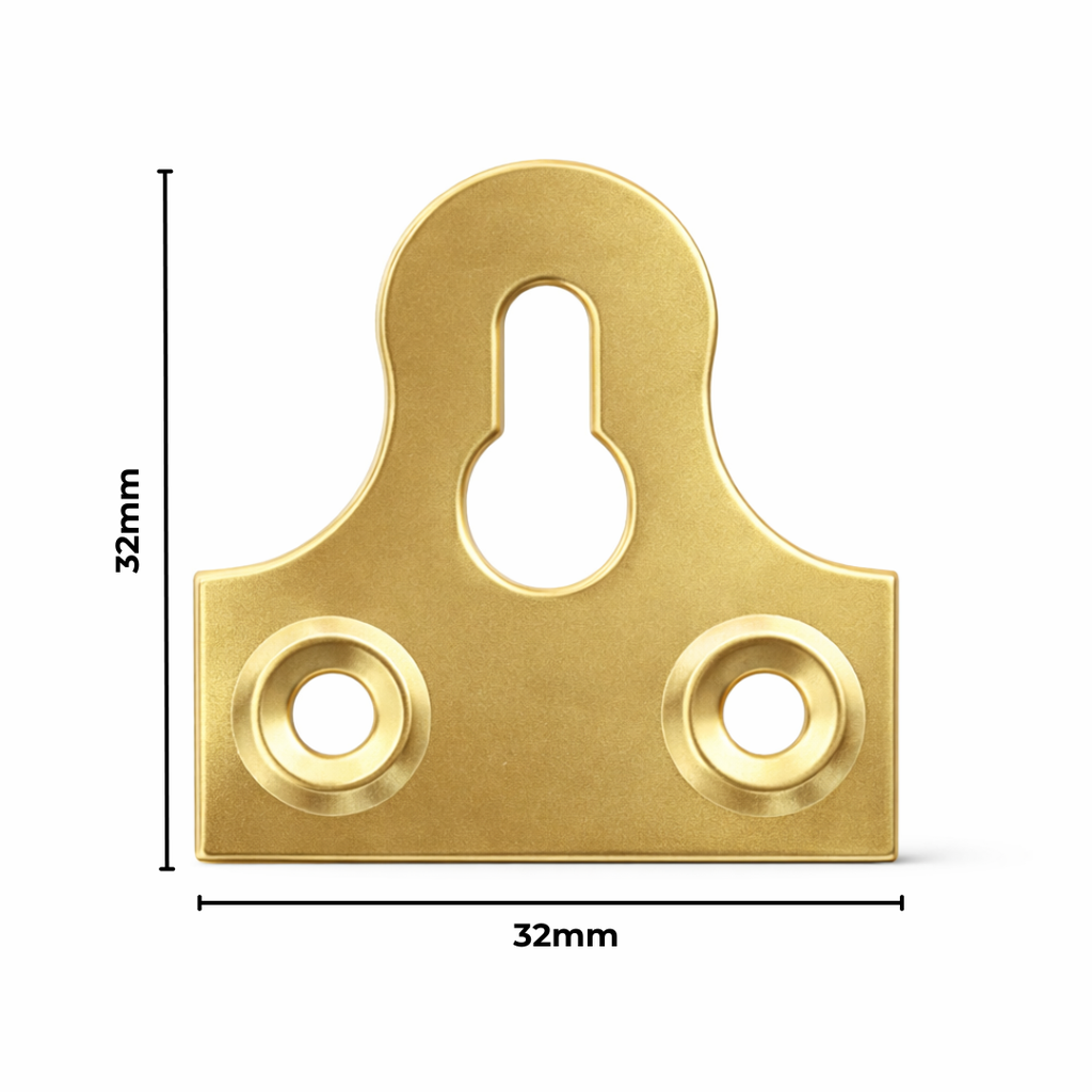 Hanger 2 Hole Bell 32X32mm 100 Pack Gold﻿