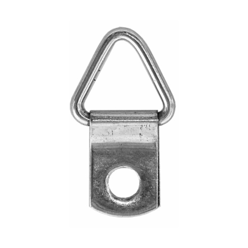 Hanger D-Ring Triangular 13X26mm 100 Pack Silver