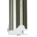 Q-Moulding W 40 X H 20 X L 2900mm Silver