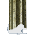 Q-Moulding W 40 X H 20 X L 2900mm Antique Silver