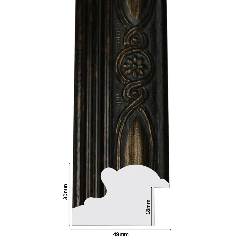 PS Moulding W 49 X H 30 X L 2900mm Bronze Embossed