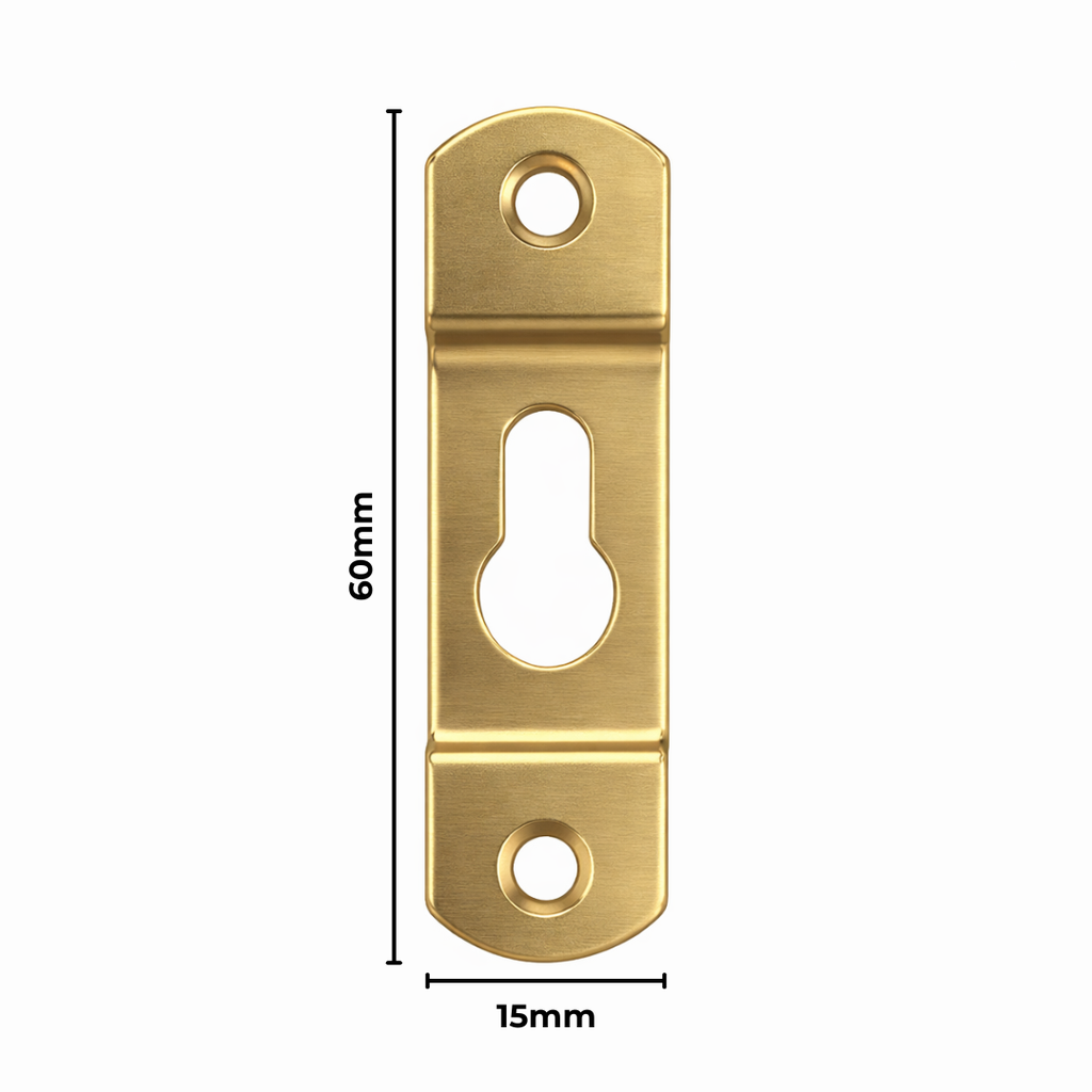 Hanger 2 Hole Key Thin 15X60mm 100 Pack Gold﻿