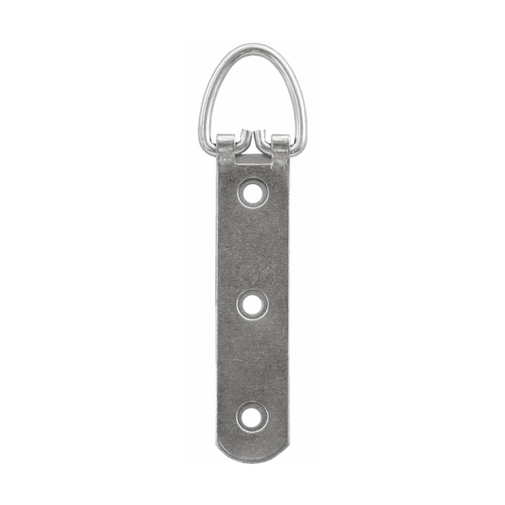 HANGER 3 HOLE STRAP 22X82MM PACK SILVER