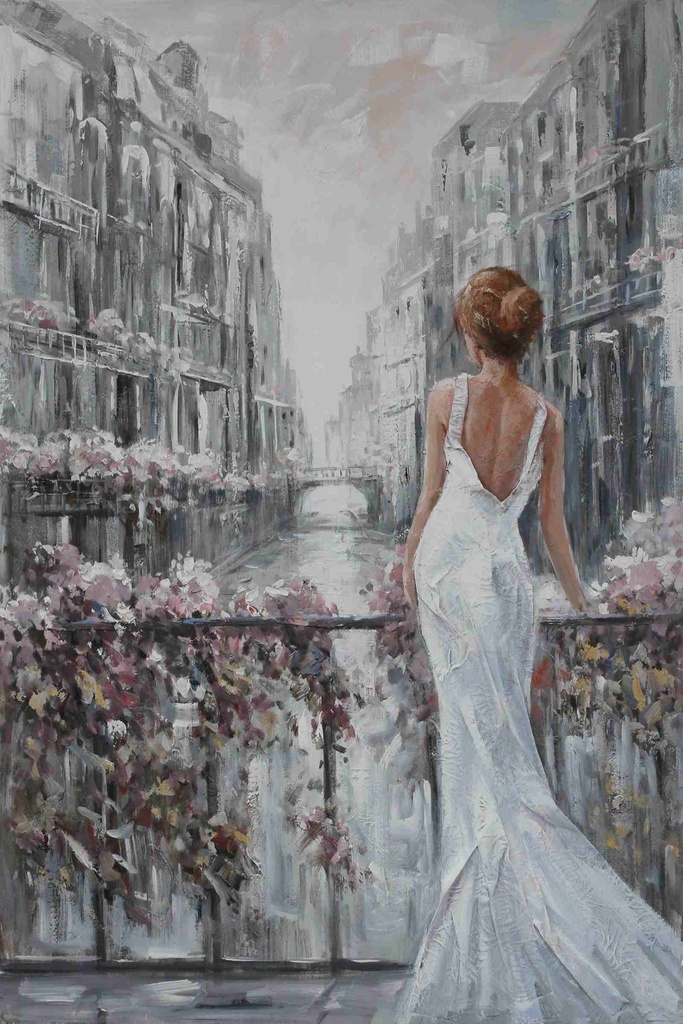 Oil On Canvas Lady  800X1200mm