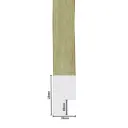 PS Moulding W 16 X H 28 X L 2900mm Weatherwood